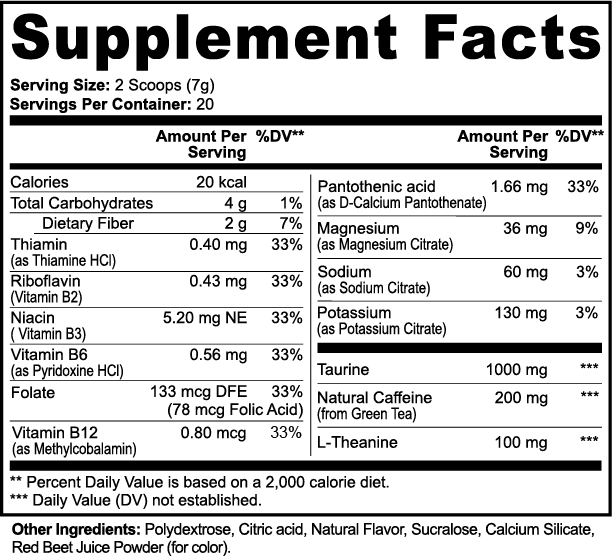 Pre workout (Strawberry Shortcake)