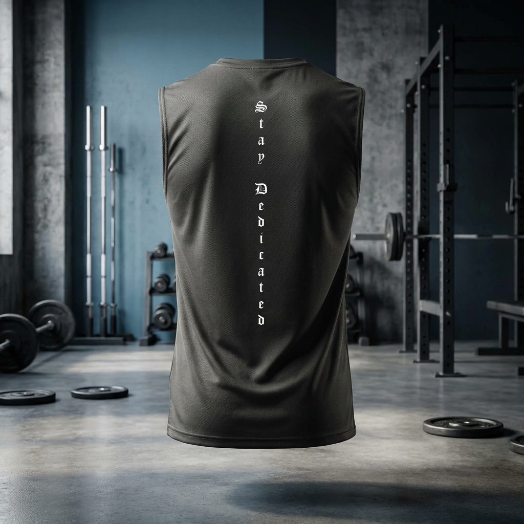 Men's Lifters club tank stay dedicated