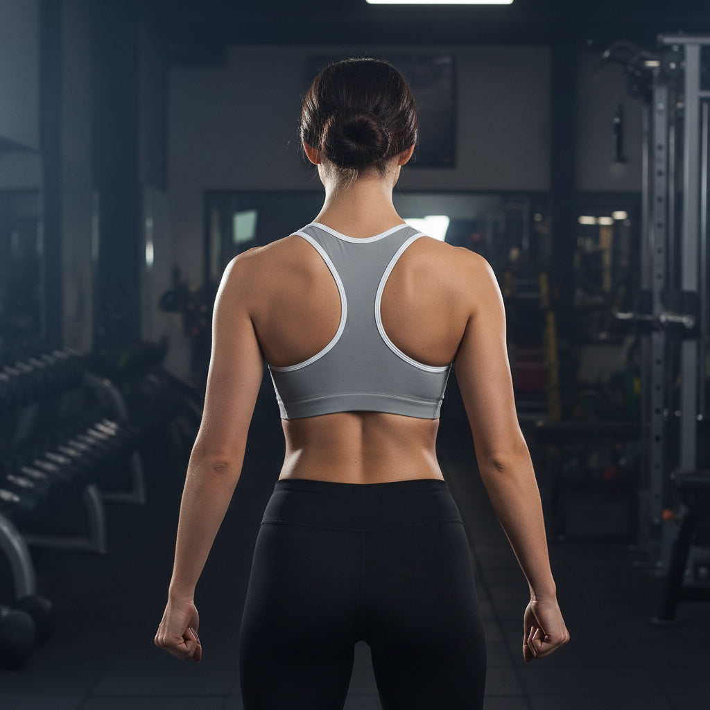 Women's Sports Bra — NXT UP Fitness Club Minimalist Logo Sports Bra