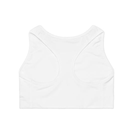Women's Sports Bra — NXTLUP Fitness Club Minimalist Logo Sports Bra