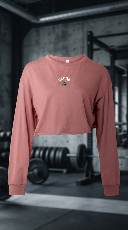 Women's Nxt up thorns and roses cropped long sleeve