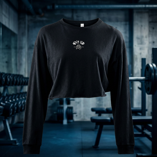 Women's Nxt up thorns and roses cropped long sleeve