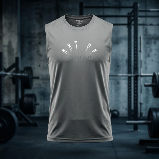 Men's Lifters club tank stay dedicated