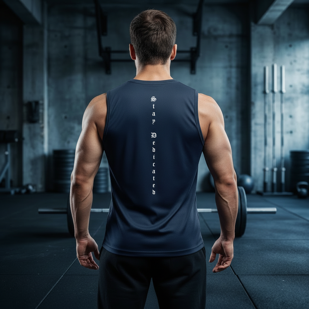 Men's Lifters club tank stay dedicated