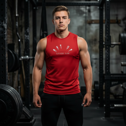 Men's Lifters club tank stay dedicated