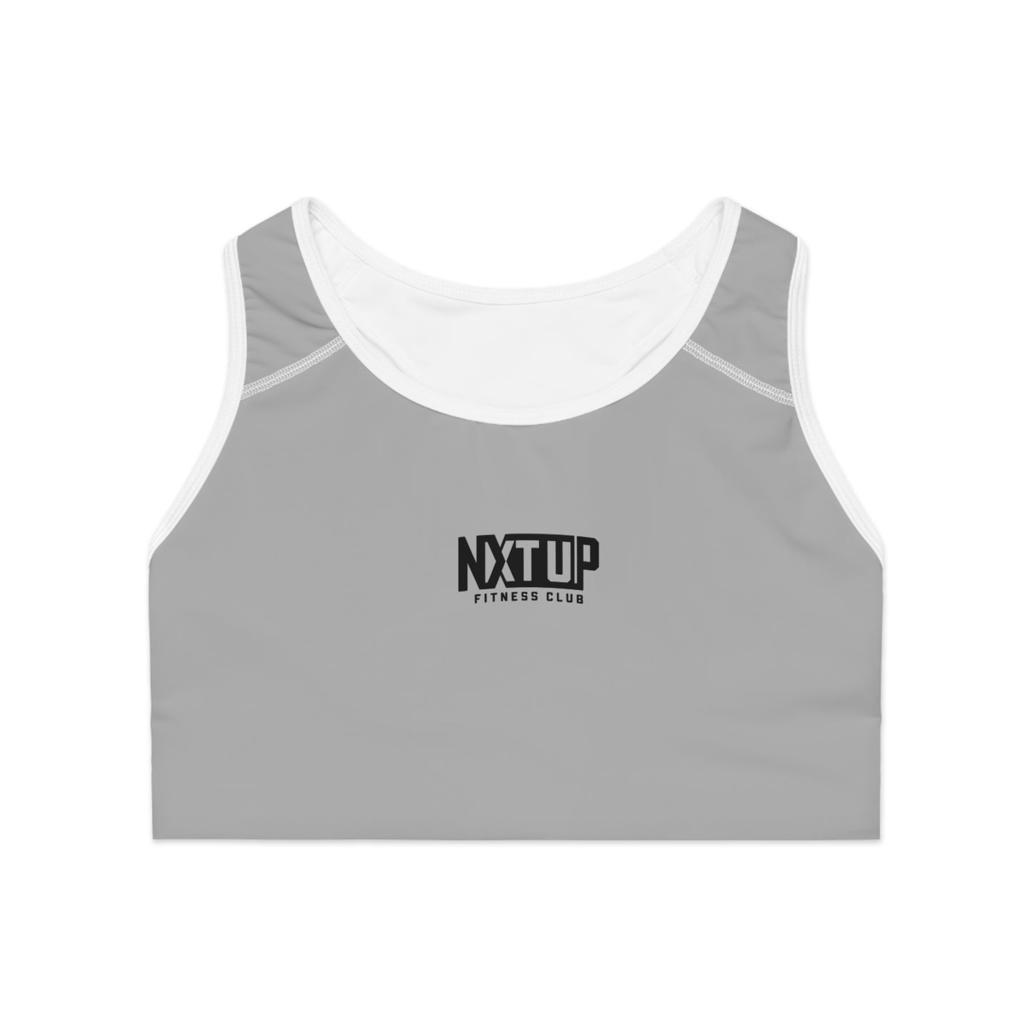 Women's Sports Bra — NXTLUP Fitness Club Minimalist Logo Sports Bra