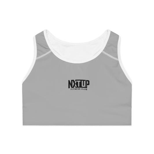 Women's Sports Bra — NXTLUP Fitness Club Minimalist Logo Sports Bra