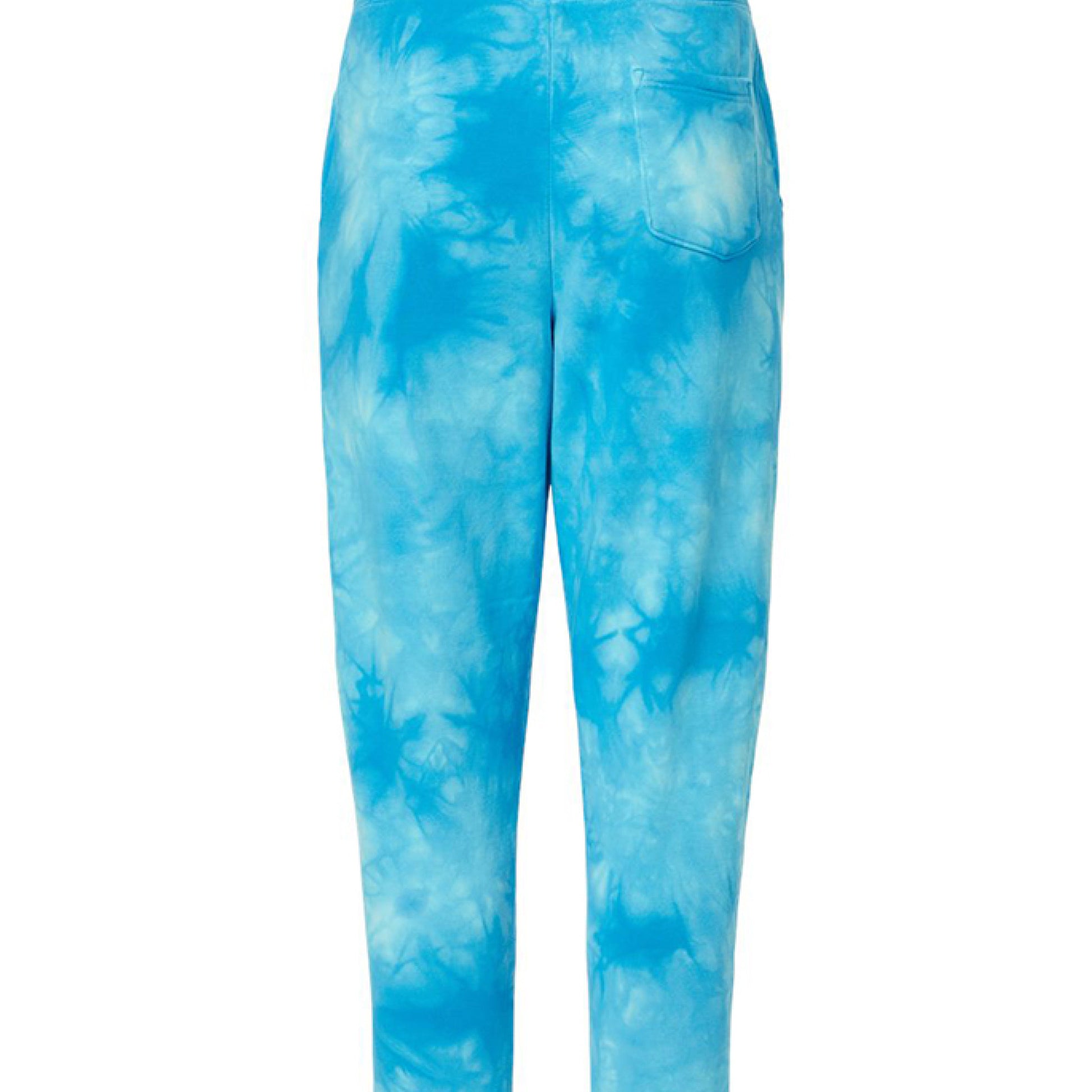 Tie Dye Aqua Blue - BACK